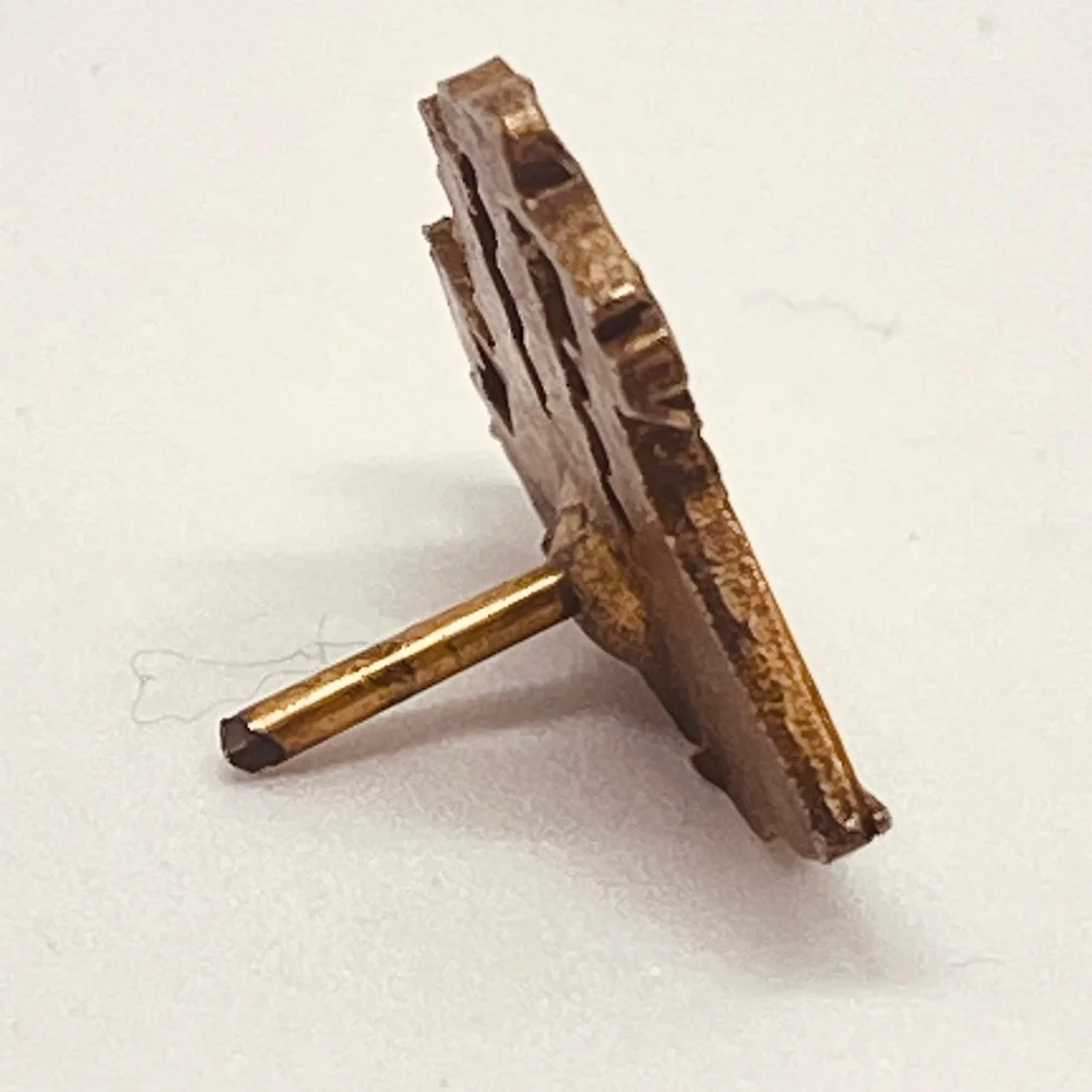 Vintage Bronze Tone Tall Ship With Sails Lapel Pin Pinback Nautical Sailing Boat